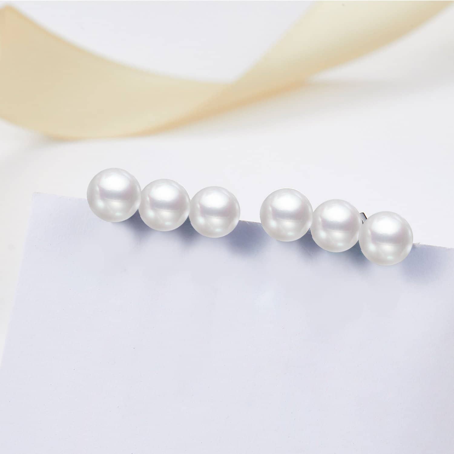 Triple Pearl Stud Earrings - Melbourne, Australia