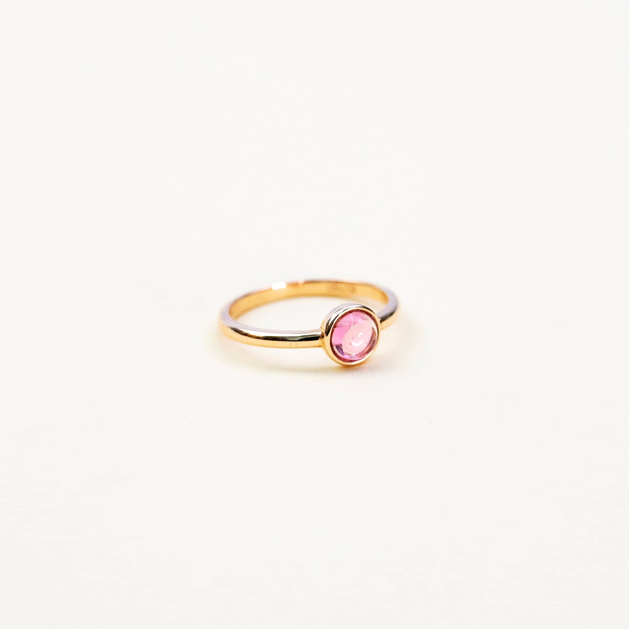 18K SOLID GOLD PINK TOURMALINE ENGAGEMENT RING - Melbourne, Australia