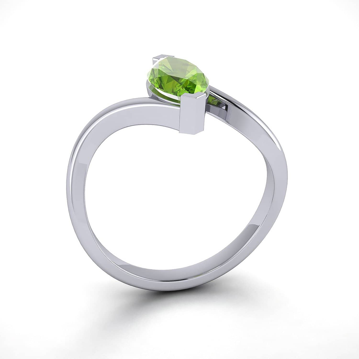 18k Solid Gold Marquise Shape Peridot Wedding Ring | Rings Melbourne Australia