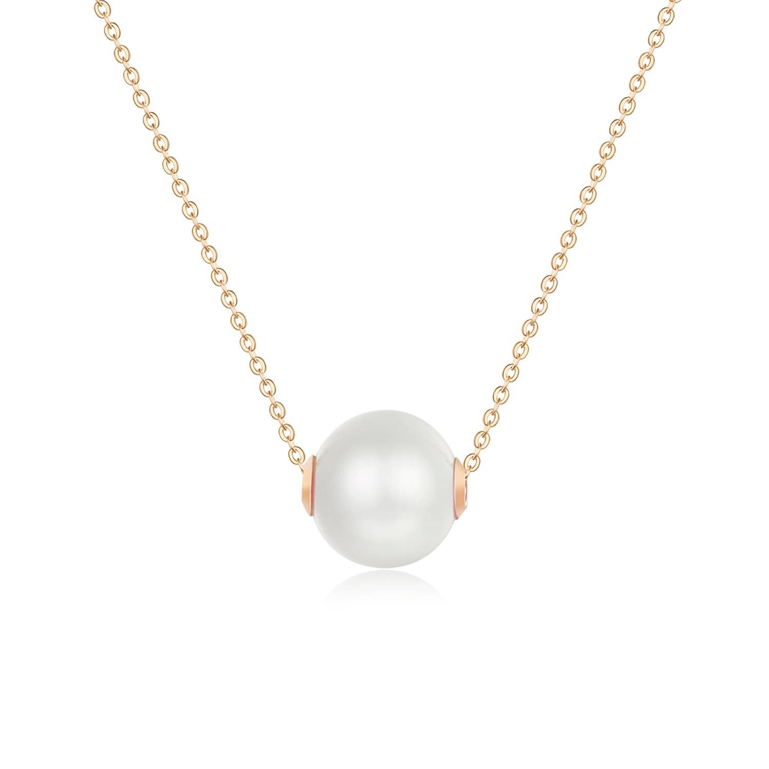 18k Solid Gold 9mm Akoya Pearl Necklace - Melbourne, Australia