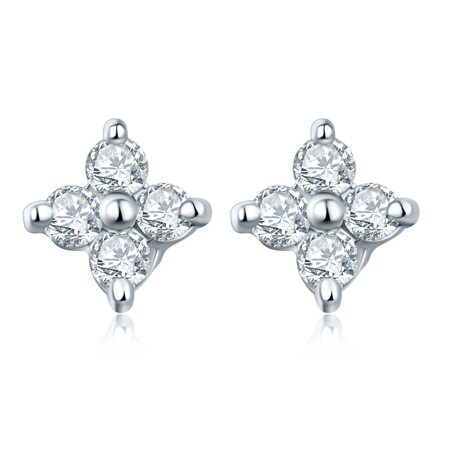 Clover Diamond or Sapphire Stud Earrings - Melbourne, Australia