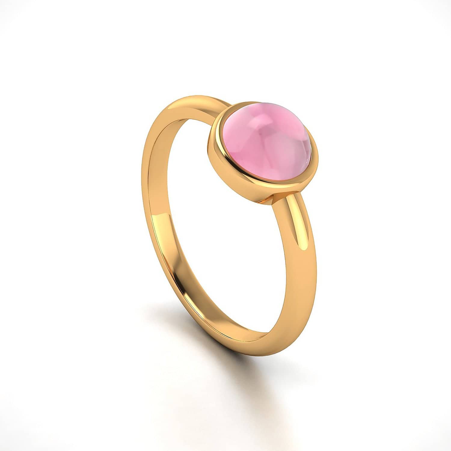 18K SOLID GOLD PINK TOURMALINE ENGAGEMENT RING - Melbourne, Australia