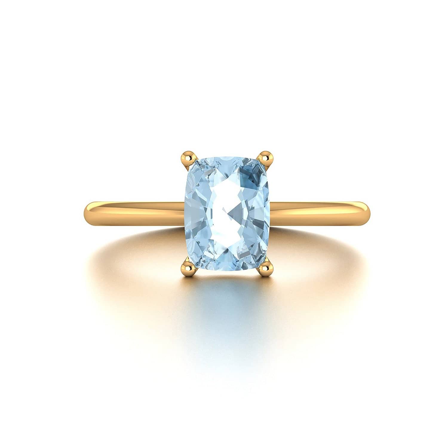 18k Solid Gold 1.5ct Aquamarine Ring - Melbourne, Australia