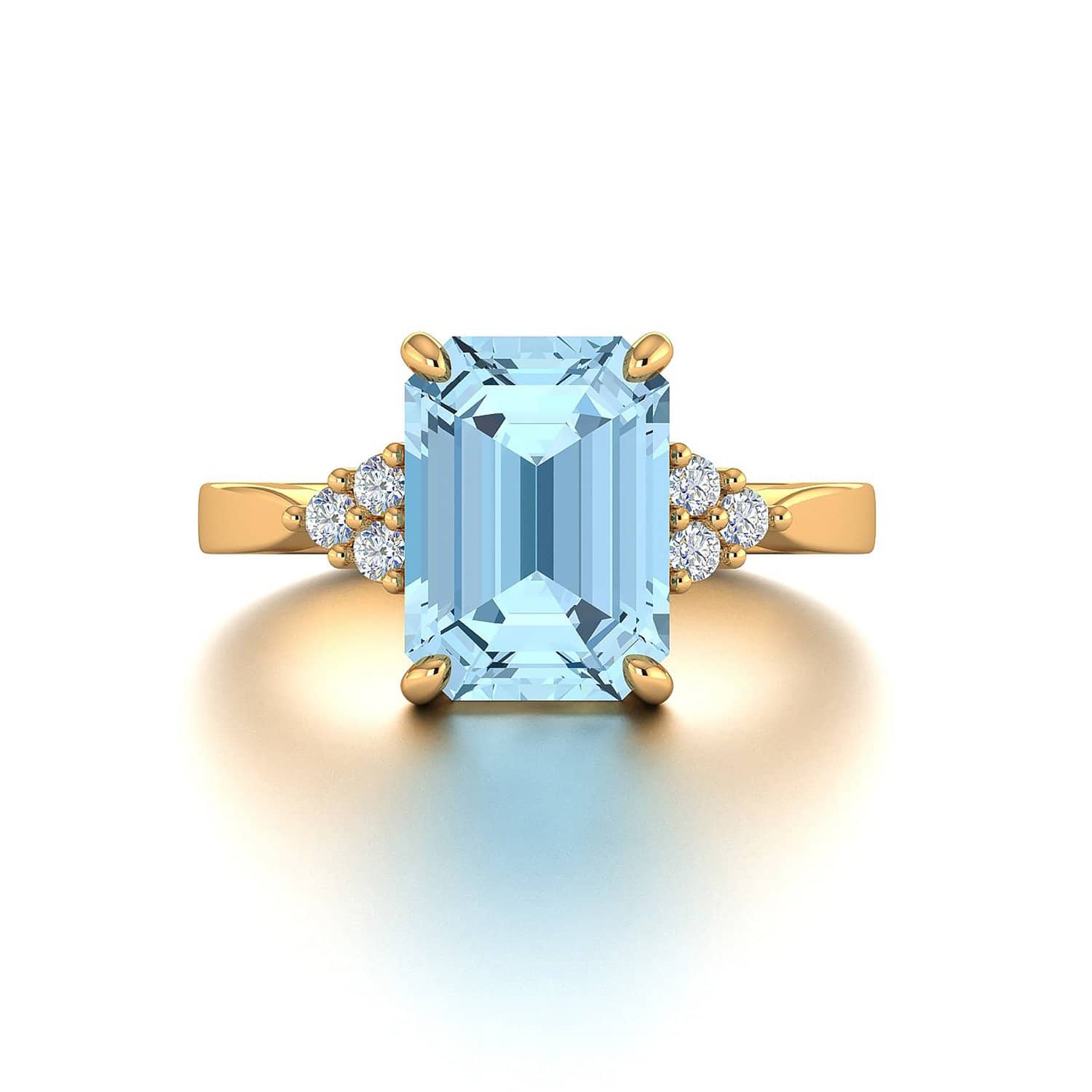 18K SOLID GOLD TOPAZ STATEMENT RING  - Melbourne, Australia