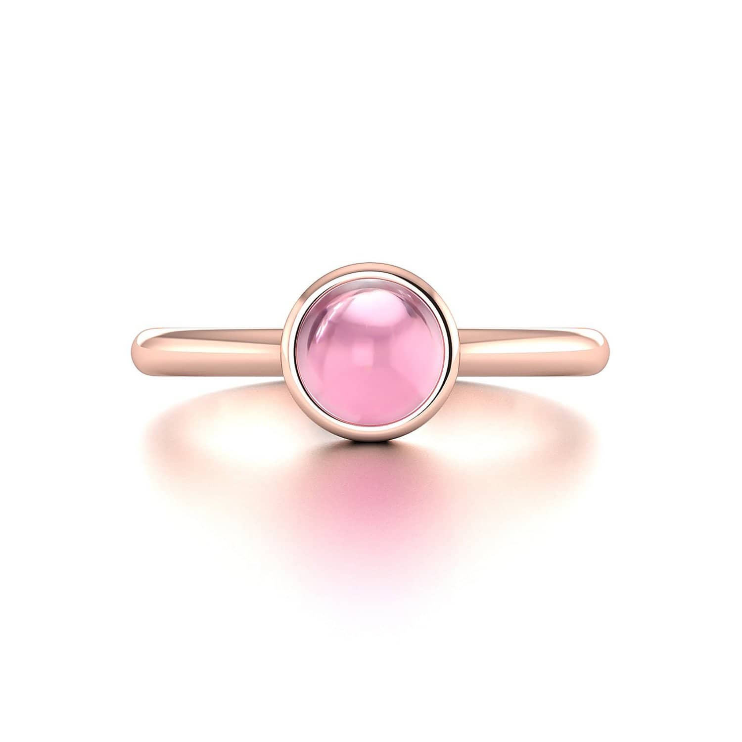 18K SOLID GOLD PINK TOURMALINE ENGAGEMENT RING - Melbourne, Australia