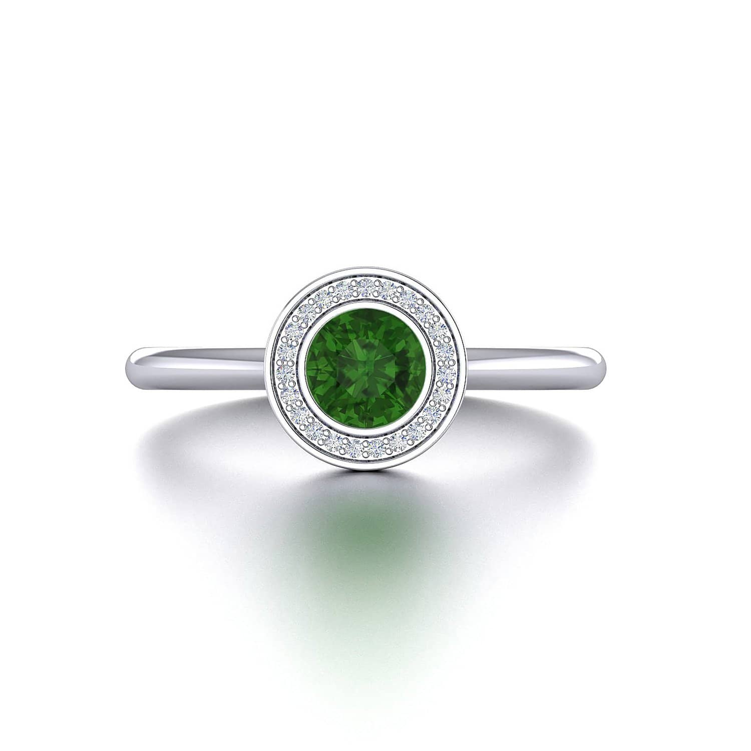 18K SOLID GOLD GREEN TOURMALINE ENGAGEMENT RING - Melbourne, Australia