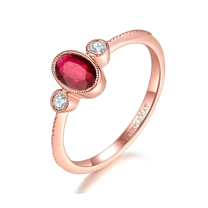 Edwardian Ruby & Diamond Ring in 14ct Gold - Antique And Vintage Elegance  Online Australia Melbourne Sydney