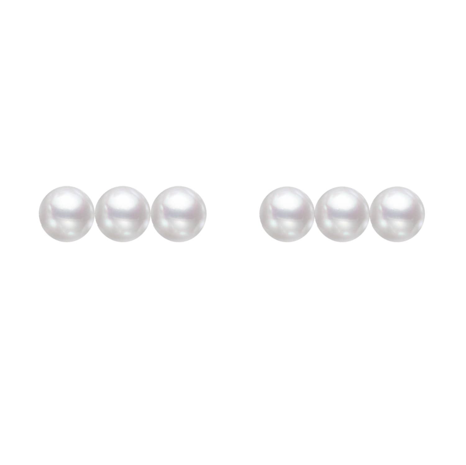 Triple Pearl Stud Earrings - Melbourne, Australia