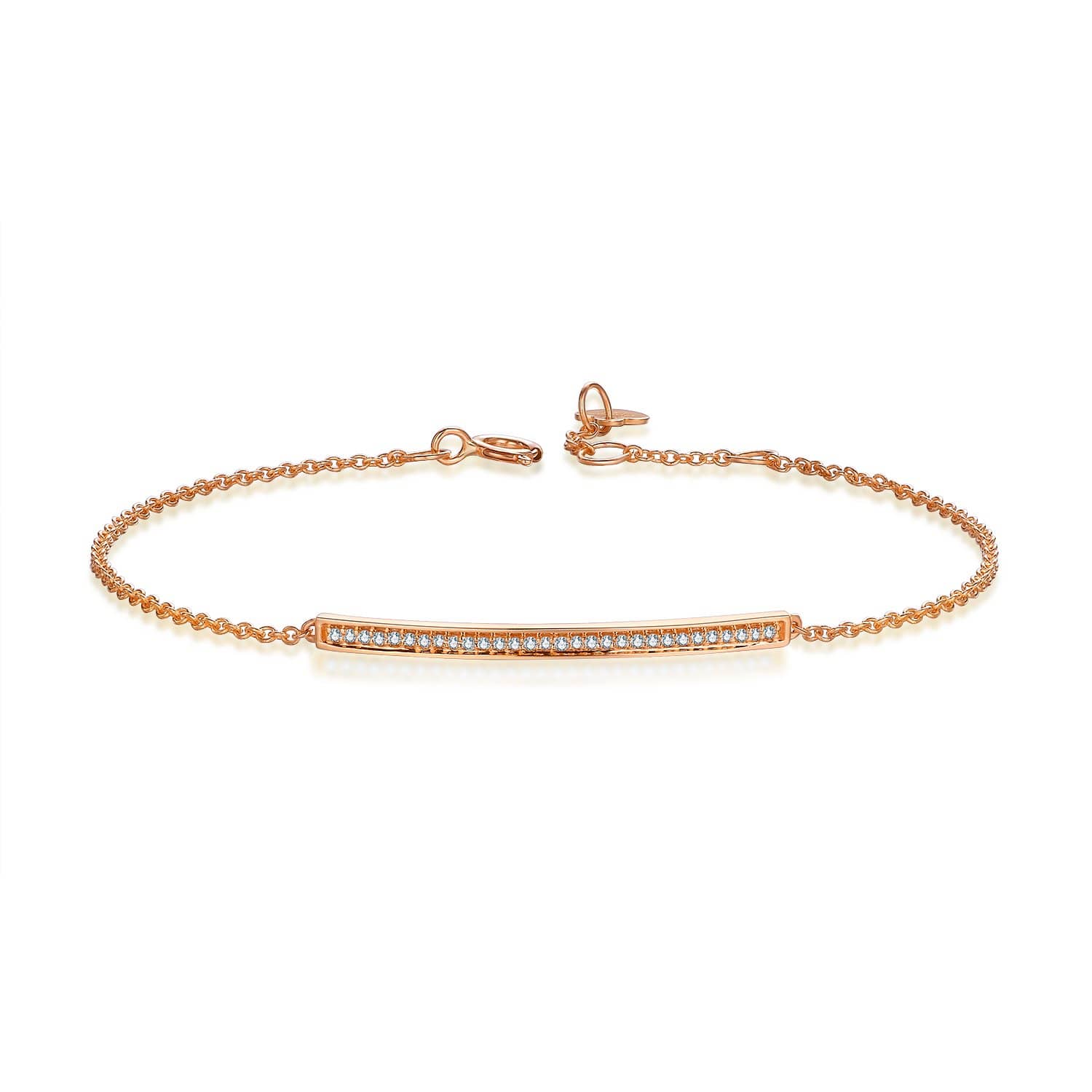 18k Solid Gold Diamond Bar Bracelet - Melbourne, Australia