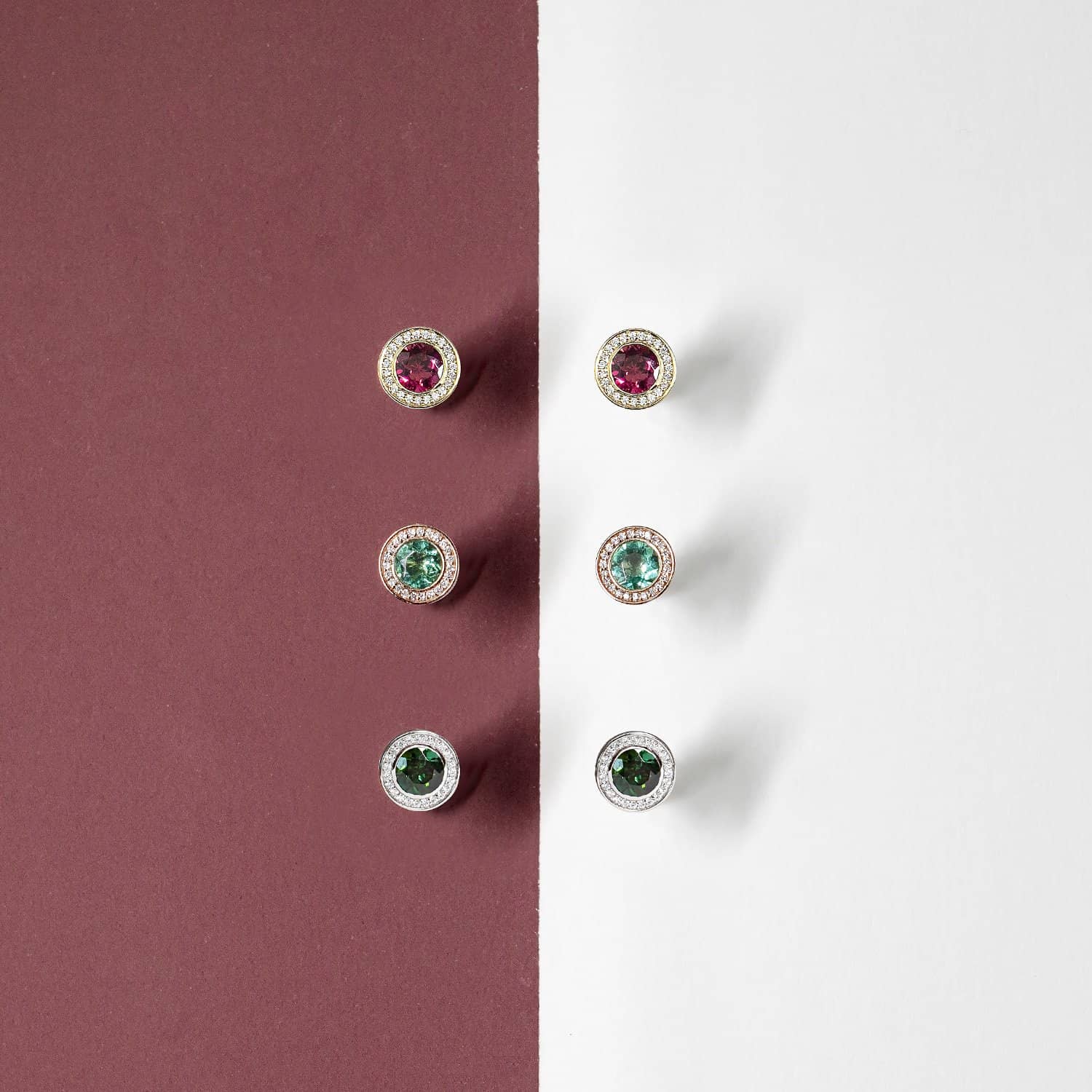 18K SOLID GOLD TOURMALINE EARRINGS - Melbourne, Australia