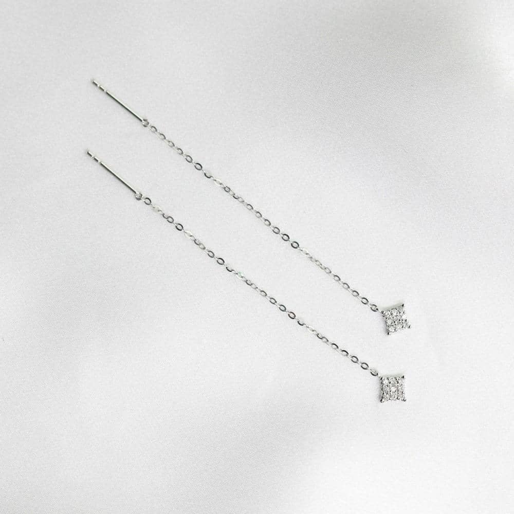 Rhombus Diamond Drop Earrings - Melbourne, Australia